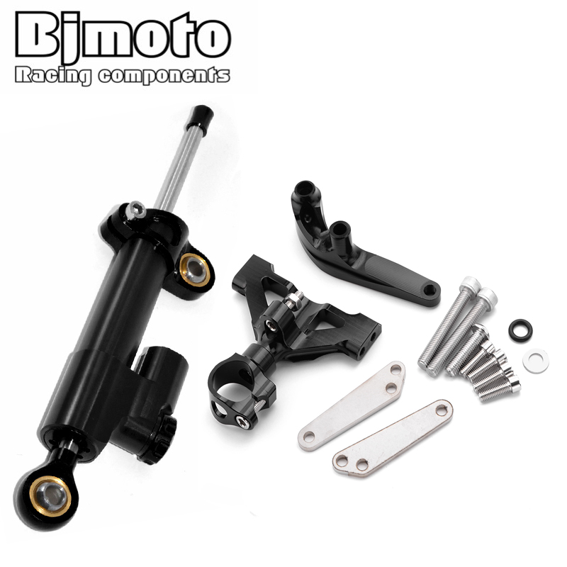 Steering Damper Stabilizer Kit Cnc - BJMOTO พวงมาลัยรถจักรยานยนต์ Damper ชุดยึด Stabilizer สําหรับ