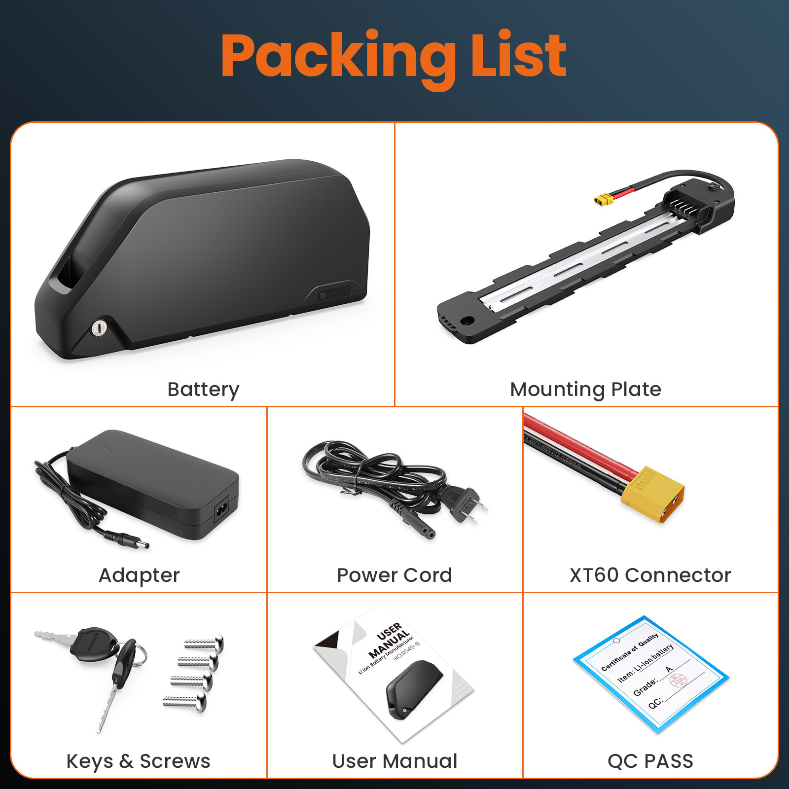 แบตเตอรี่จักรยานไฟฟ้า Polly Eb - 60V 30Ah 21700 Battery Pack บทวิจารณ์และราคา