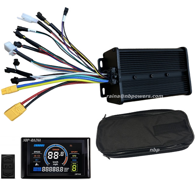 ตัวควบคุมจักรยานไฟฟ้าแบบไซน์เว - 72V 45A Dual Controller บทวิจารณ์และราคา