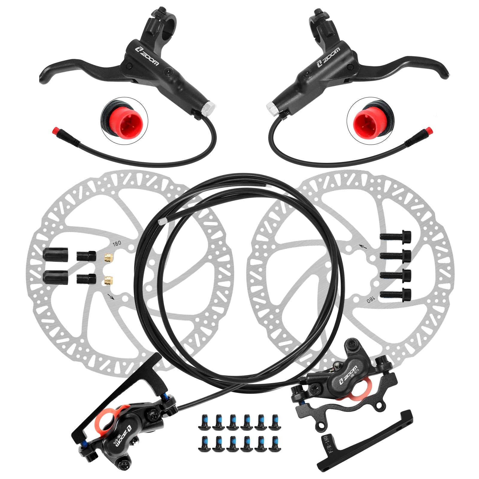 ชุดเบรกไฮดรอลิก ZOOM HB876E, ช - Zoom Hydraulic Brake 4 Piston E-Scooter บทวิจารณ์และราคา